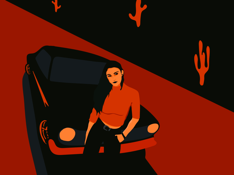 Desert Girl illustration graphicdesign woman