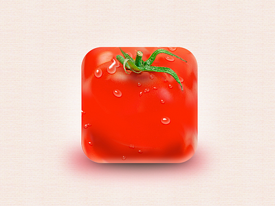 iTomato app cool drop fresh i icon ios ipad iphone red tomato vegetable