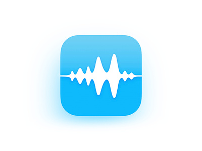 Audiom app app store application effect icon ios recorder sound wave