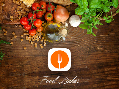 Food Linker appstore cook cooking fork icon ipad iphone kitchen knife link spoon ui
