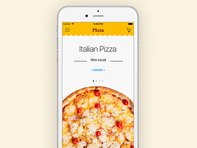 Pizza Delivery delivery fast food food pizza ui