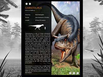 WOD Info layout dino dinosaur dinosaurs earth paleontology park jurassic trex