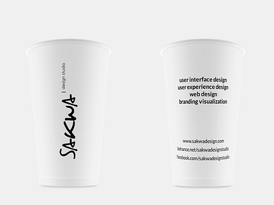 Branding visualization - Cups branding coffee cups identity logo