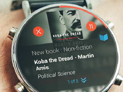 Controls Presentation Android Wear android android wear digital library flat flat ui freebie library