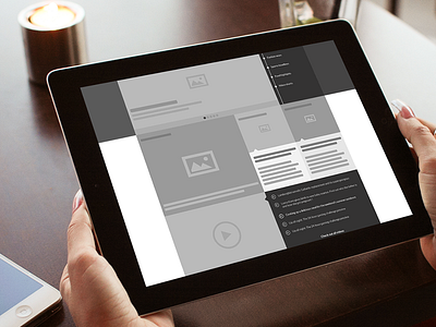 Home wireframe 3 (text & grid) bootstrap grid responsive ui ui design ux ux design web web design wireframe