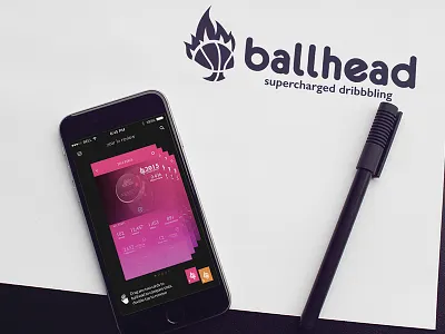 Ballhead app app design concept design dribbble interface ios8 iphone6 ui user interace ux