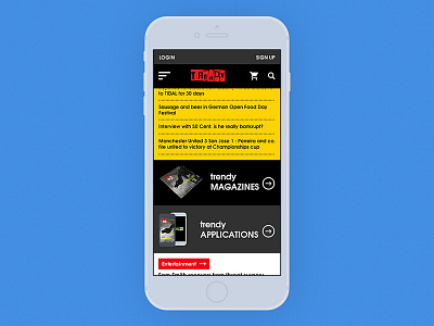 trendy teaser 2 desktop interface magazine mobile responsive ui ui design ux web web design website