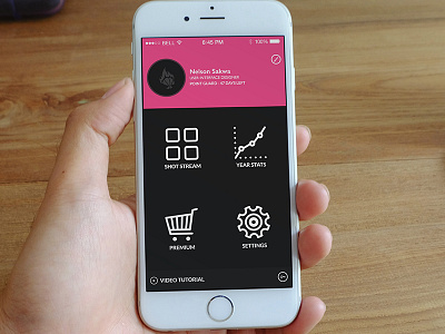 Ballhead Menu app dribbble ios iphone menu profile screen ui ui design ux