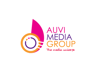 Auvi Pink branding group identity logo logomark media