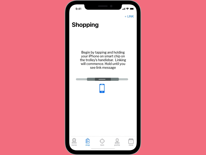 Link to cart animation app interaction ios iphone x motion principle shop ui ux