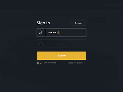 Sign In Shot login register sign in user