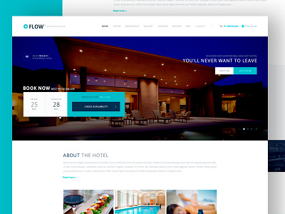 Flow Template ( Hotel homepage)