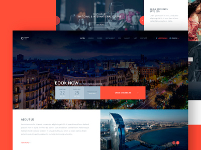 Homepage hotel concept