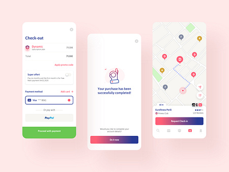 Check out & Check in by José Polanco on Dribbble