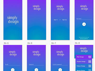 Mobile App UI Design Using Sketch App aplusdesign.co beautiful design gradient gradient color mobile mobile app mobile app design ui ui designer ui designers uidesigner vector