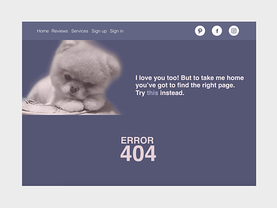 Pawtastic 404 Error Page :)