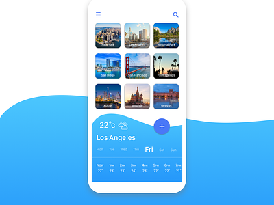 Weather Mobile App UI Design