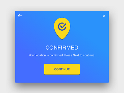 Location Confirmation aplusdesign.co confirmation daily 100 challenge daily ui daily ui challange dailyui location ui ui design ui design challenge ui designer ui designers