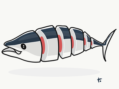 Sushi adobe draw illustration logo procreate app sushi vector