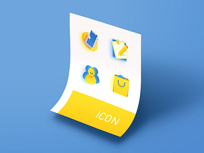 four icons for app design icon