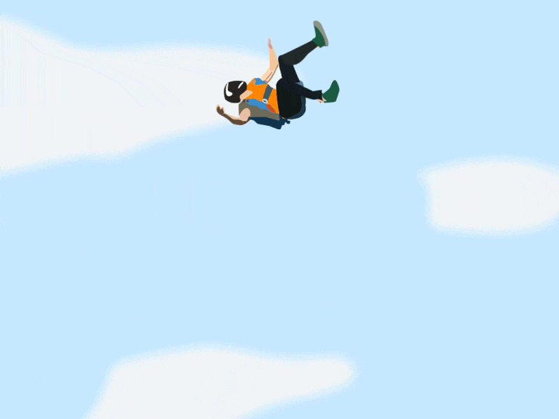 Skydiving Animation after effects animation animation 2d animation after effects animation design character character animation character design illustration illustration art illustration design illustrator motion design motion graphic