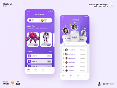 Leaderboard UI Design app games leaderboard mobileappdesign uidesign uidesignchallenge uiux uiuxdesign