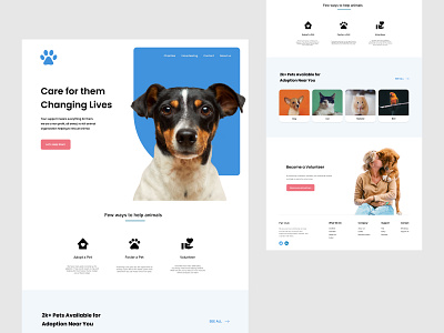 Pet Care Landing Page