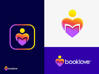 booklove 3d app brand identity branding brandmark business company create logo custom logo design icon design logo icon icons logo minimalist logo symbol ui unique logo