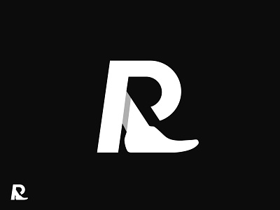 R/PR + shoe apparel brand identity branding brandmark business business logo company flat letter logo logotype minimalist logo modern logo shoe shoes logo symbol