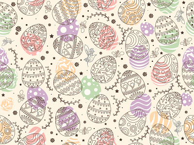 Easter Egg easter easter egg easter eggs illustration pattern pattern art pattern design seamlesspattern vector