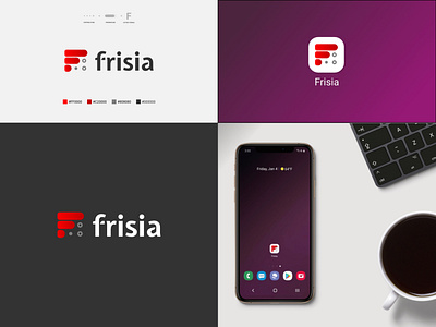 Frisia Apps Logo Design branding design flat graphic design logo minimal ui ux vector