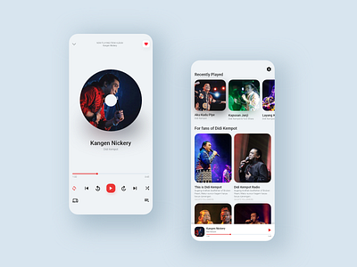 Music Player - Godfather of the Broken Heart adobexd android design didikempot inspiration mockup music music player ui uid