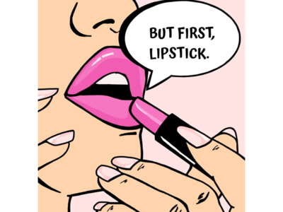 But first,lipstick.