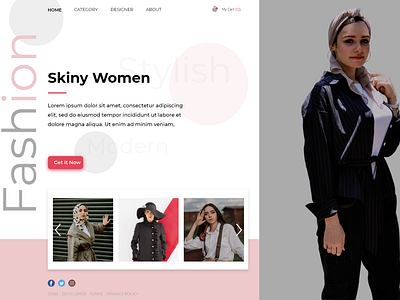Landing Page Fashion Web