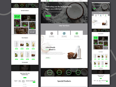 coconout website product design ui ux web