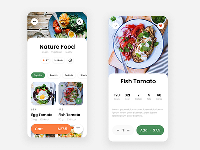 Healthy food App design mobile app design mobile ui ui uidesign uiux uiuxdesign ux visual design web