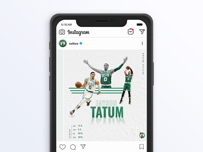 Boston Celtics : Jayson Tatum Spotlight basketball boston celtics instagram post nba sports sports design