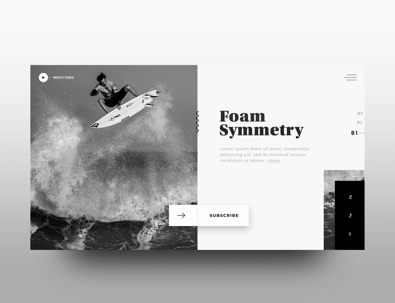 Foam Symmetry: Landing Concept (2 of 2) by Nate Leahy-Trask on Dribbble