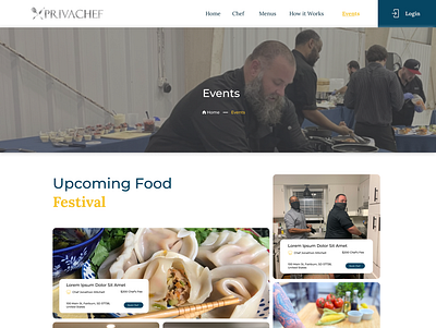 Food Festival app app design branding creative ui ux design figma graphic design illustration prototype ui ux web website website mockup