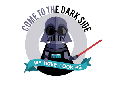 Come to the dark side cookies dark darth star t shirt vader wars