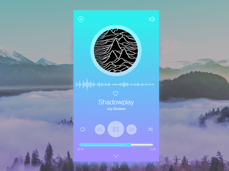 Music player UI concept