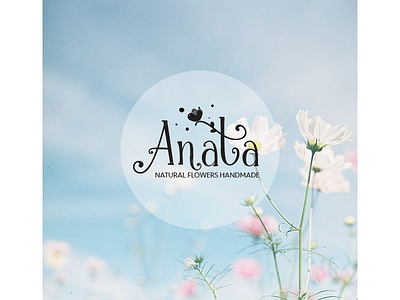 Anata flower handlettering handmade lettering logo