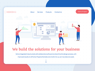 Landing Page development illustration landing software ui ux webdesign