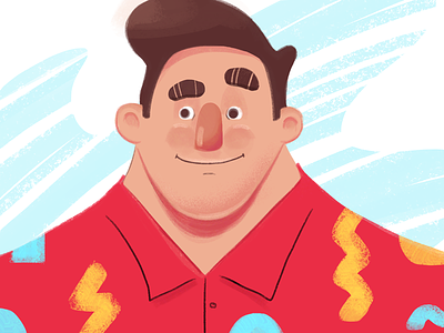 Just a random dude character drawing dude editorial flat guy illustration illustrator male