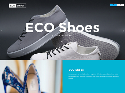 Ecoshoes design web website template