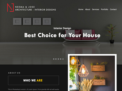 Neema Jose Architects Demo design web website design website template