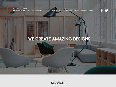 Neema Jose Architects design web website design website template