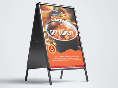 Branding for Bira International Curry Week, 2019 beer bira branding branding design curry festival identitydesign india international curry week monkey orange poster design red spice standee