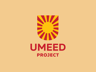 Umeed Project logo branding branding and identity branding design covid covid relief hope india india branding india logo logo logo design logo designer project rays sun umeed