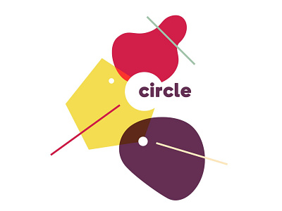 Circle Co-working identity design branding branding and identity branding design co working collaboration coworking dynamic identity identity india india branding indian designer innovation logo design red shapes yellow